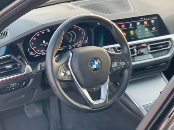 Black BMW 3 Series, 2021 Photo 1
