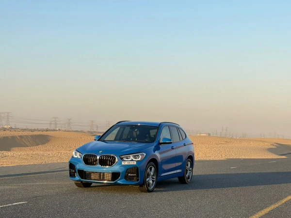 Blue BMW X1 M, 2020 Photo 1