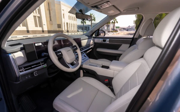 Blue Hyundai Santa Fe, 2025 Photo 5