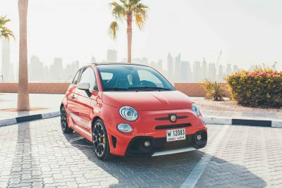 Red Fiat Abarth 595, 2019 Photo 1