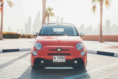 Red Fiat Abarth 595, 2019 Photo 2