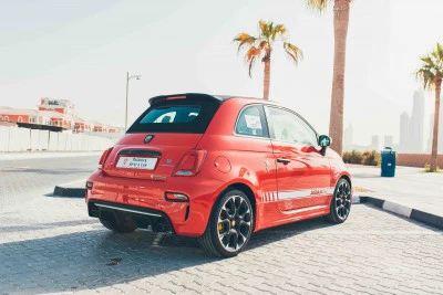 Red Fiat Abarth 595, 2019 Photo 3