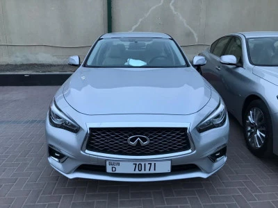 Silver Infiniti Q50, 2019 Photo 1