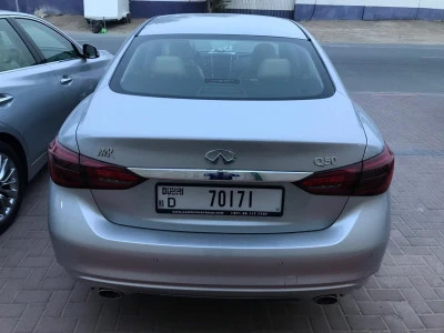 Silver Infiniti Q50, 2019 Photo 3