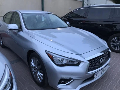 Silver Infiniti Q50, 2019 Photo 1