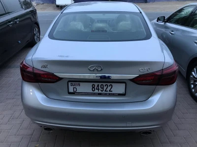 Silver Infiniti Q50, 2019 Photo 3
