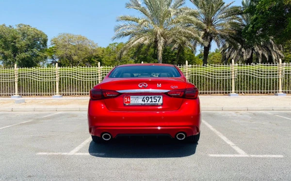 Red Infiniti Q50, 2021 Photo 4