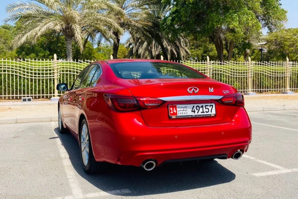 Red Infiniti Q50, 2021 Photo 6