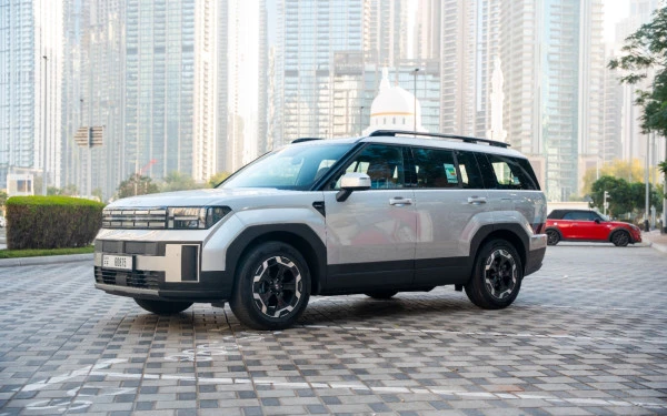 White Hyundai Santa Fe, 2025 Photo 1