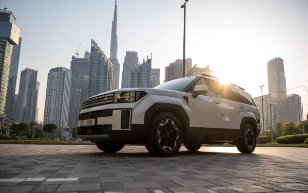 White Hyundai Santa Fe, 2026 Photo 9