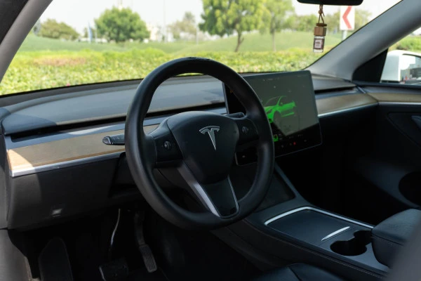White Tesla Model Y Long Range, 2022 Photo 6
