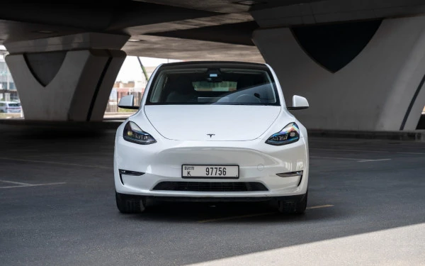 White Tesla Model Y Long Range, 2023 Photo 2