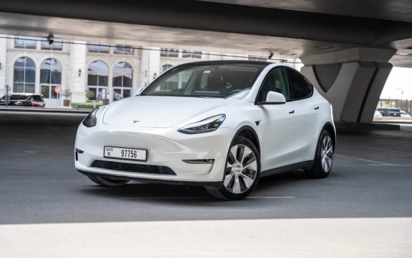 White Tesla Model Y Long Range, 2023 Photo 7